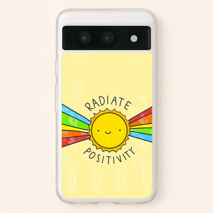 Radiate Positivity Sunshine - Positivity  - Positivity Phone Case for Google Pixel 8a