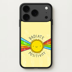 Radiate Positivity Sunshine - Positivity Phone Case for iPhone 17 Pro Max