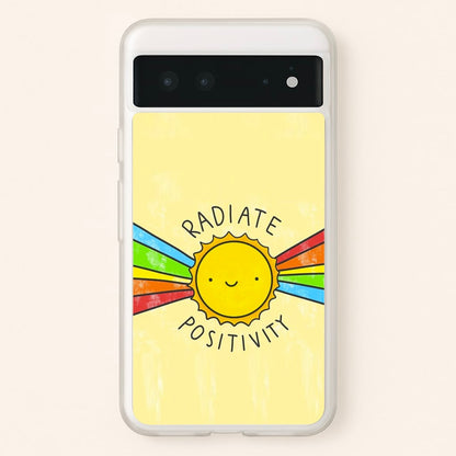 Radiate Positivity Sunshine - Positivity  - Positivity Phone Case for Google Pixel 6