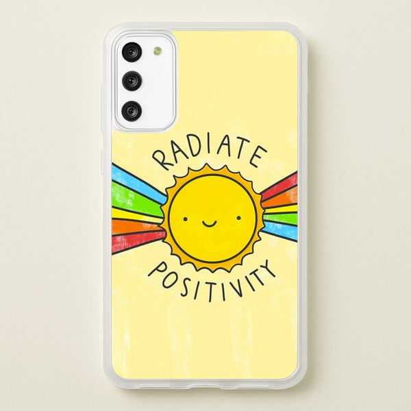 Radiate Positivity Sunshine - Positivity  - Positivity Phone Case for Galaxy S20
