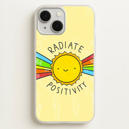Radiate Positivity Sunshine - Positivity  - Positivity Phone Case for iPhone 13 Mini
