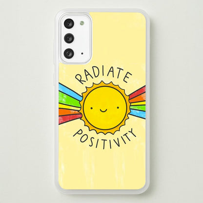 Radiate Positivity Sunshine - Positivity  - Positivity Phone Case for Galaxy Note 20