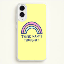 Think Happy Thoughts - Positivity  - Positivity Phone Case for Galaxy S25 Edge