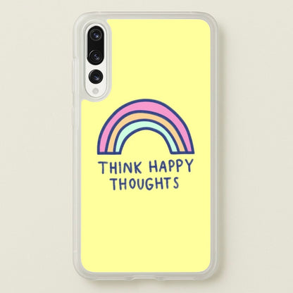Think Happy Thoughts - Positivity  - Positivity Phone Case for Huawei P20 Pro