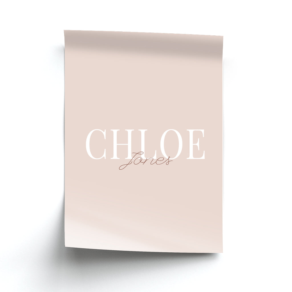Elegant Personalised Poster