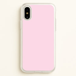 Back To Casics - Pretty Pastels - Plain Pink  - Plain Phone Case for iPhone X / XS