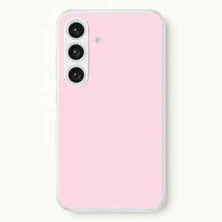 Back To Casics - Pretty Pastels - Plain Pink  - Plain Phone Case for Galaxy S24FE