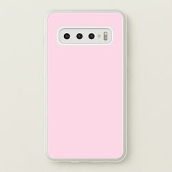 Back To Casics - Pretty Pastels - Plain Pink  - Plain Phone Case for Galaxy S10