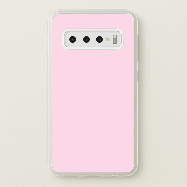 Back To Casics - Pretty Pastels - Plain Pink  - Plain Phone Case for Galaxy S10