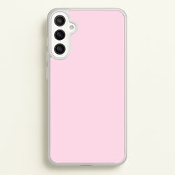 Back To Casics - Pretty Pastels - Plain Pink  - Plain Phone Case for Galaxy A34