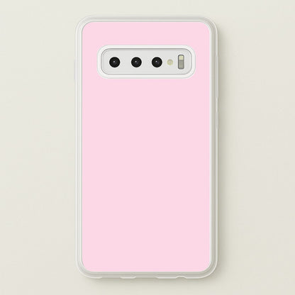 Back To Casics - Pretty Pastels - Plain Pink  - Plain Phone Case for Galaxy S10 Plus
