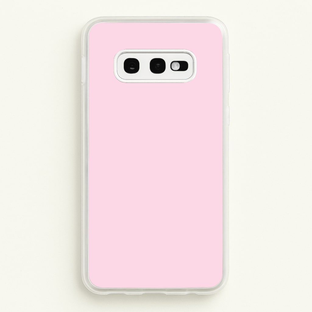 Back To Casics - Pretty Pastels - Plain Pink  - Plain Phone Case for Galaxy S10e