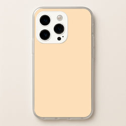 Back To Casics - Pretty Pastels - Plain Orange  - Plain Phone Case for iPhone 15 Pro
