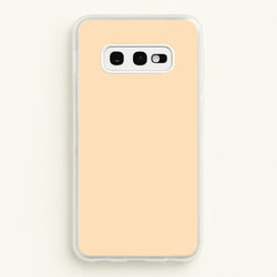 Back To Casics - Pretty Pastels - Plain Orange  - Plain Phone Case for Galaxy S10e