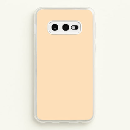 Back To Casics - Pretty Pastels - Plain Orange  - Plain Phone Case for Galaxy S10e