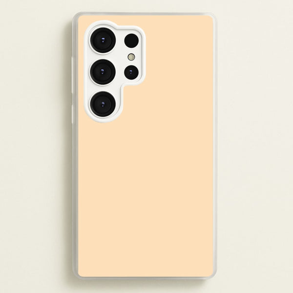 Back To Casics - Pretty Pastels - Plain Orange  - Plain Phone Case for Galaxy S25 Ultra