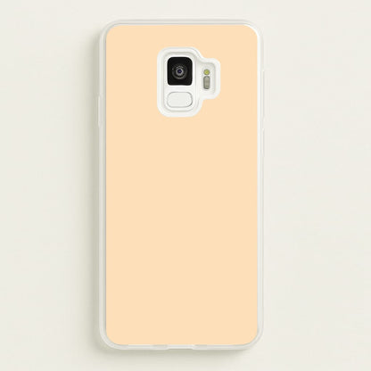 Back To Casics - Pretty Pastels - Plain Orange  - Plain Phone Case for Galaxy S9