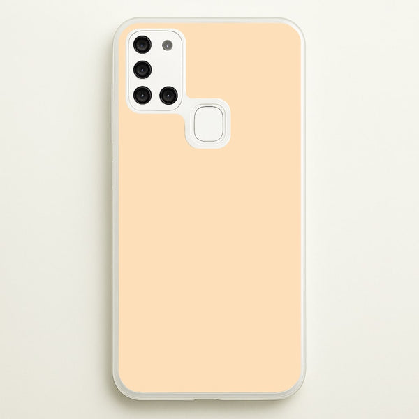 Back To Casics - Pretty Pastels - Plain Orange  - Plain Phone Case for Galaxy A21s