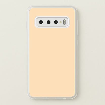 Back To Casics - Pretty Pastels - Plain Orange  - Plain Phone Case for Galaxy S10 Plus