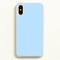 Back To Casics - Pretty Pastels - Plain Blue  - Plain Phone Case for iPhone XS Max