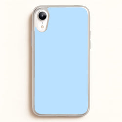 Back To Casics - Pretty Pastels - Plain Blue  - Plain Phone Case for iPhone XR