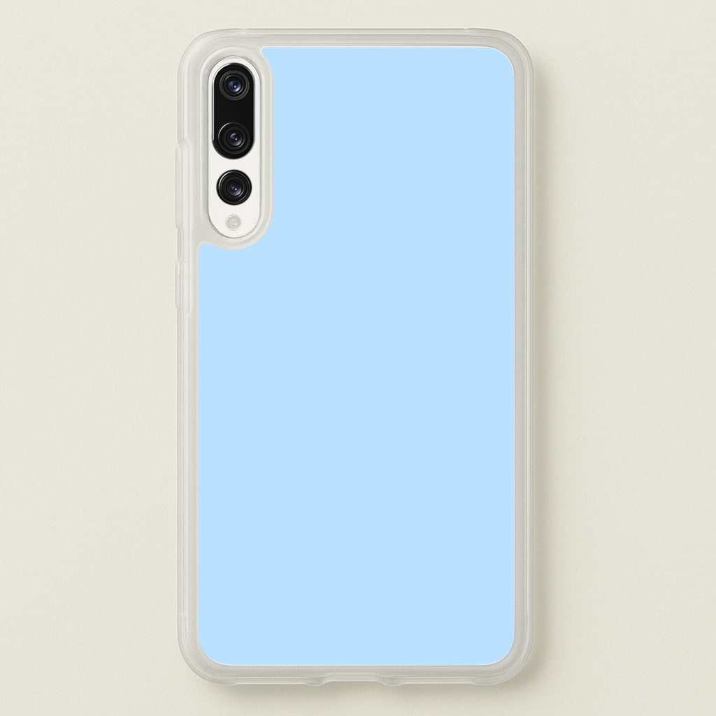 Back To Casics - Pretty Pastels - Plain Blue  - Plain Phone Case for Huawei P20 Pro