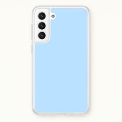 Back To Casics - Pretty Pastels - Plain Blue  - Plain Phone Case for Galaxy S22