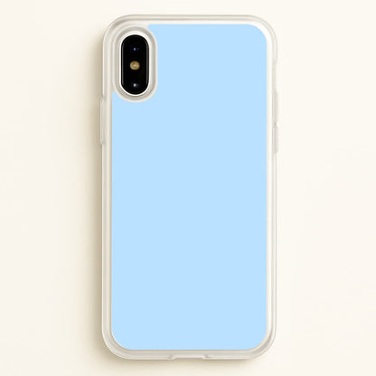 Back To Casics - Pretty Pastels - Plain Blue  - Plain Phone Case for iPhone X / XS