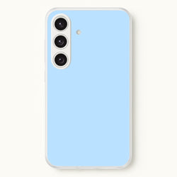 Back To Casics - Pretty Pastels - Plain Blue  - Plain Phone Case for Galaxy S24