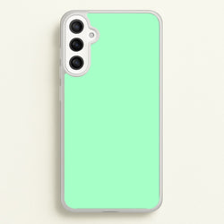 Back To Casics - Pretty Pastels - Plain Green  - Plain Phone Case for Galaxy A36