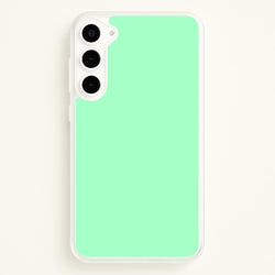 Back To Casics - Pretty Pastels - Plain Green  - Plain Phone Case for Galaxy S23 Plus