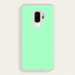 Back To Casics - Pretty Pastels - Plain Green  - Plain Phone Case for Galaxy S9 Plus