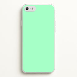 Back To Casics - Pretty Pastels - Plain Green  - Plain Phone Case for iPhone 5 / 5s / SE 2016