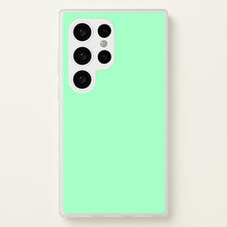 Back To Casics - Pretty Pastels - Plain Green  - Plain Phone Case for Galaxy S24 Ultra