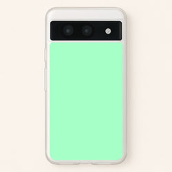 Back To Casics - Pretty Pastels - Plain Green  - Plain Phone Case for Google Pixel 8a