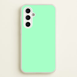 Back To Casics - Pretty Pastels - Plain Green  - Plain Phone Case for Galaxy A54