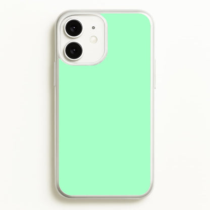 Back To Casics - Pretty Pastels - Plain Green  - Plain Phone Case for iPhone 11
