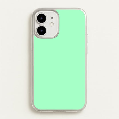 Back To Casics - Pretty Pastels - Plain Green  - Plain Phone Case for iPhone 12 / 12 Pro