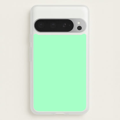 Back To Casics - Pretty Pastels - Plain Green  - Plain Phone Case for Google Pixel 9 Pro XL