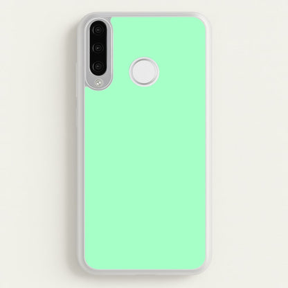 Back To Casics - Pretty Pastels - Plain Green  - Plain Phone Case for Huawei P30 Lite