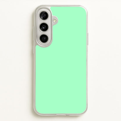 Back To Casics - Pretty Pastels - Plain Green  - Plain Phone Case for Galaxy A56