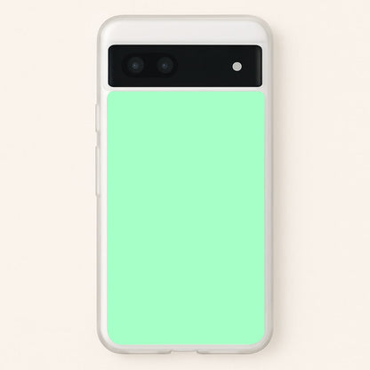 Back To Casics - Pretty Pastels - Plain Green  - Plain Phone Case for Google Pixel 7a