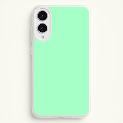 Back To Casics - Pretty Pastels - Plain Green  - Plain Phone Case for Galaxy S25 Edge