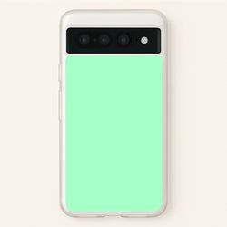 Back To Casics - Pretty Pastels - Plain Green  - Plain Phone Case for Google Pixel 7 Pro