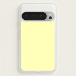 Back To Casics - Pretty Pastels - Plain Yellow  - Plain Phone Case for Google Pixel 9 Pro XL