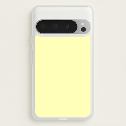 Back To Casics - Pretty Pastels - Plain Yellow  - Plain Phone Case for Google Pixel 9 Pro XL