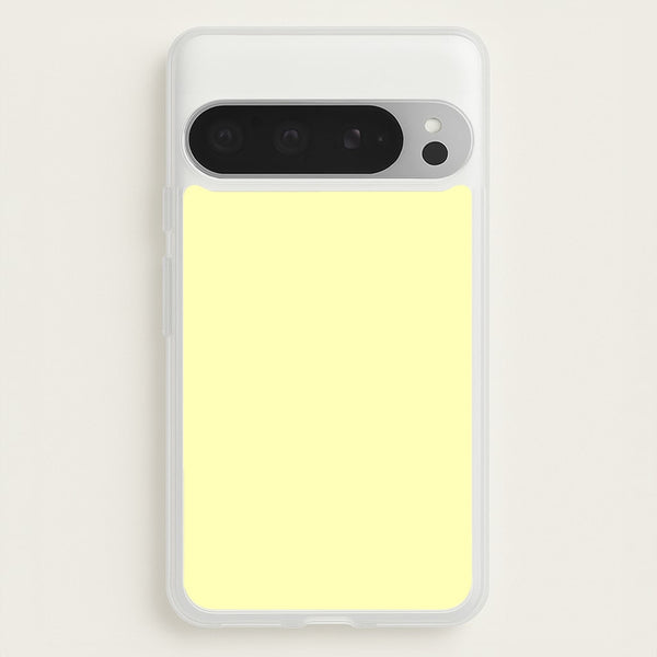 Back To Casics - Pretty Pastels - Plain Yellow  - Plain Phone Case for Google Pixel 9 Pro XL