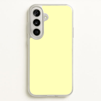 Back To Casics - Pretty Pastels - Plain Yellow  - Plain Phone Case for Galaxy A56