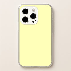 Back To Casics - Pretty Pastels - Plain Yellow  - Plain Phone Case for iPhone 14 Pro