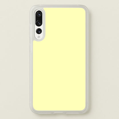 Back To Casics - Pretty Pastels - Plain Yellow  - Plain Phone Case for Huawei P20 Pro